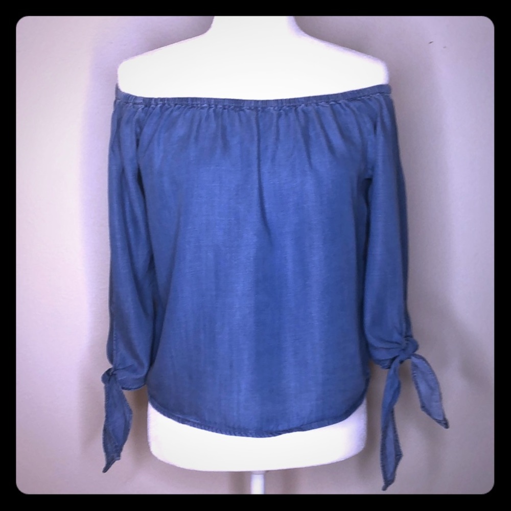 Thread & Supply Chambray Denim Top